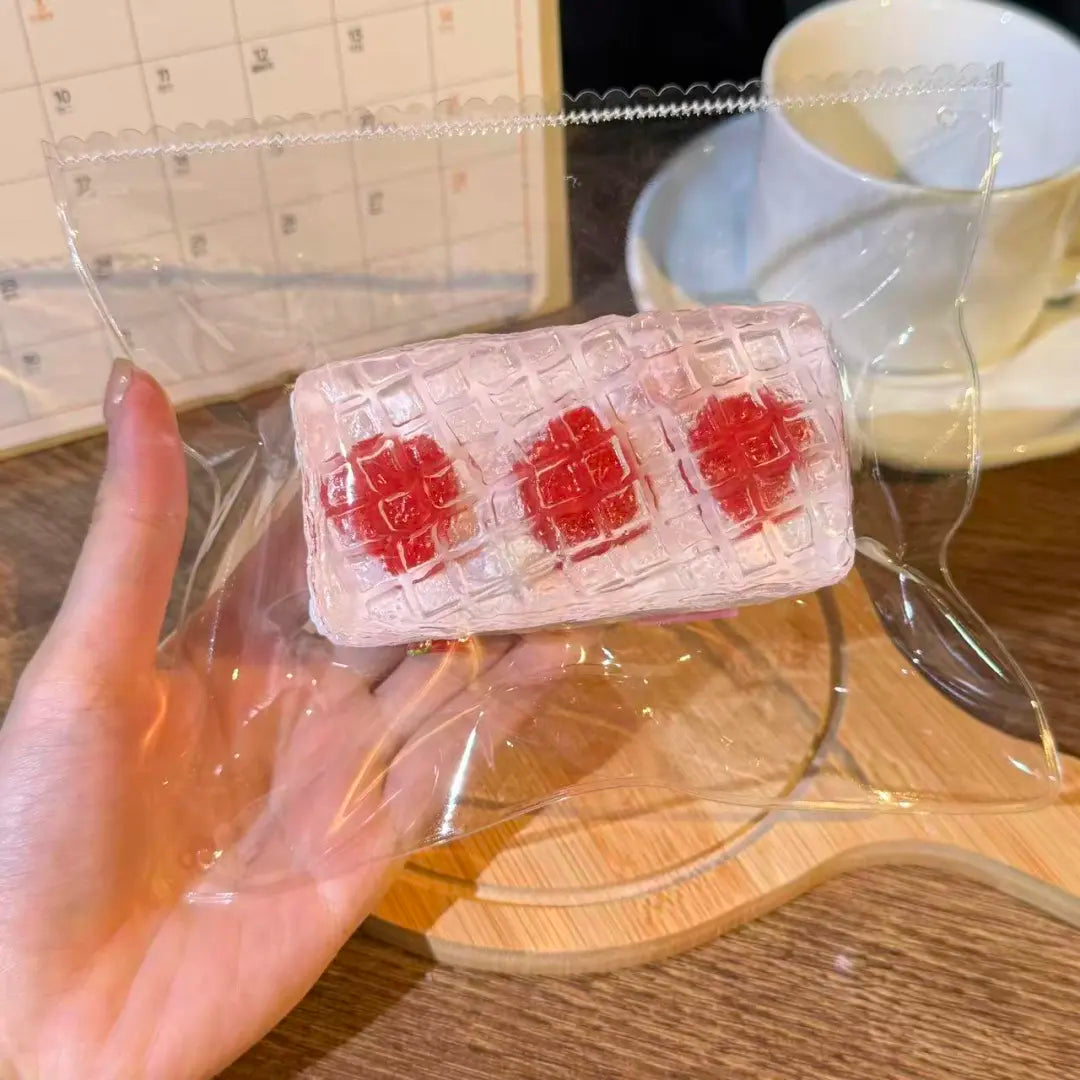 Strawberry Jelly Toast Taba Squishy — One Style detail 2