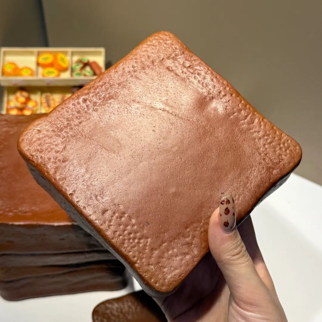 Dark Chocolate Lava Toast Squishy