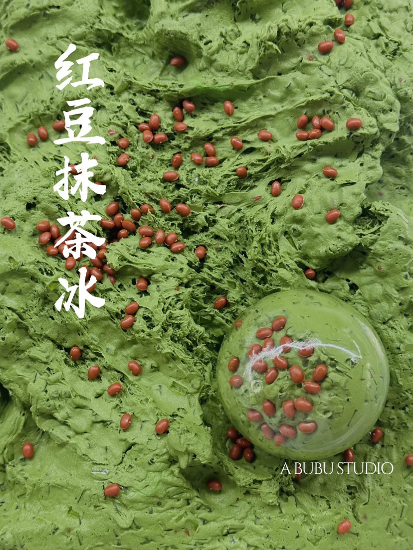 Matcha Red Bean Ice Squishy Ball