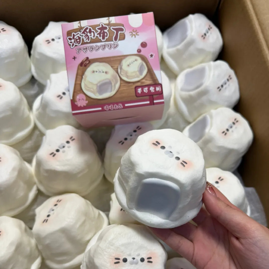 White Seal Pudding Squishy