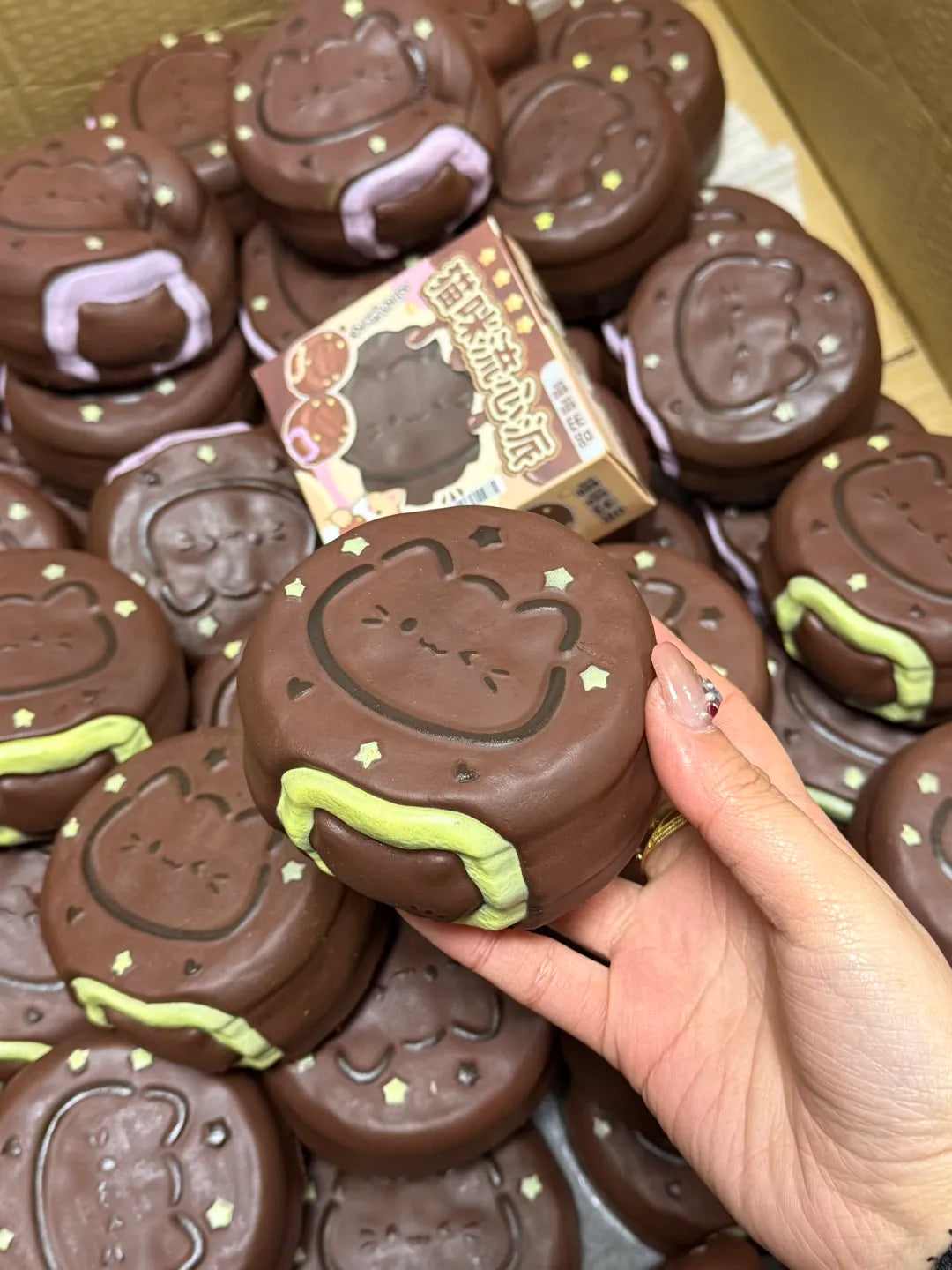 Matcha Cat Lava Pie Squishy