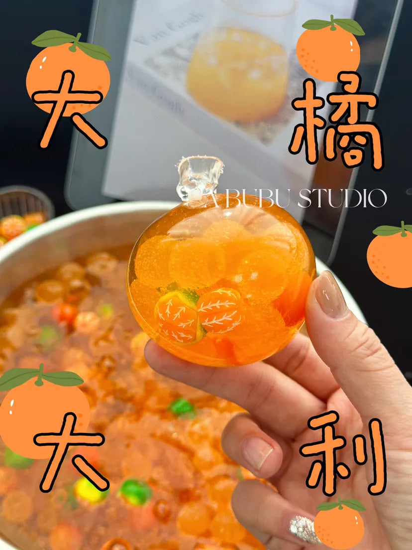 Tangerine Citrus Sugar Squishy Ball