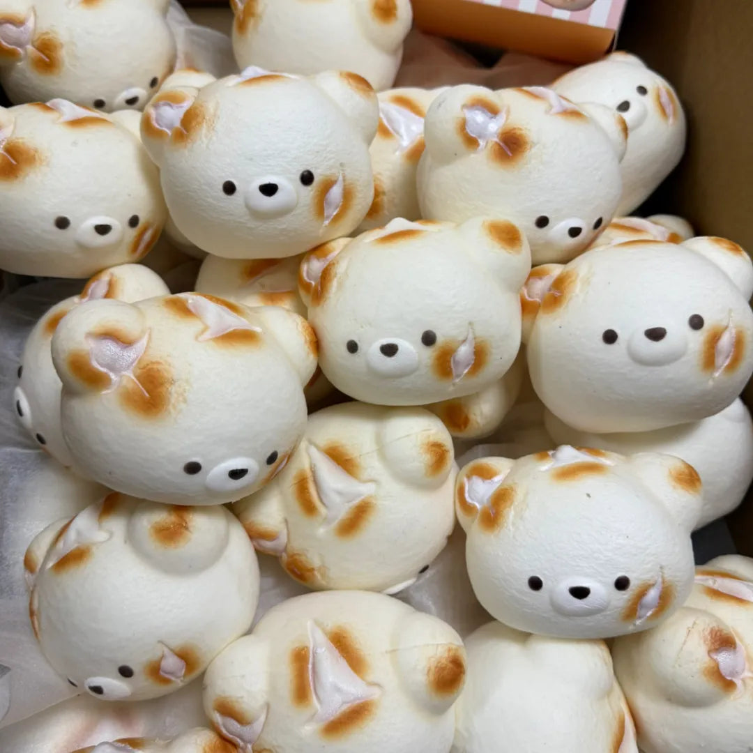 Cream Bursting Bear Squishy