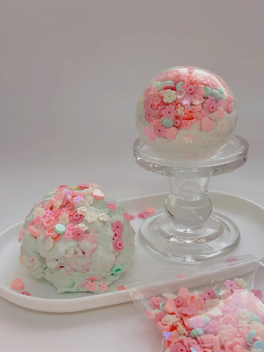 Mint Berry Milk Cake Squishy Ball
