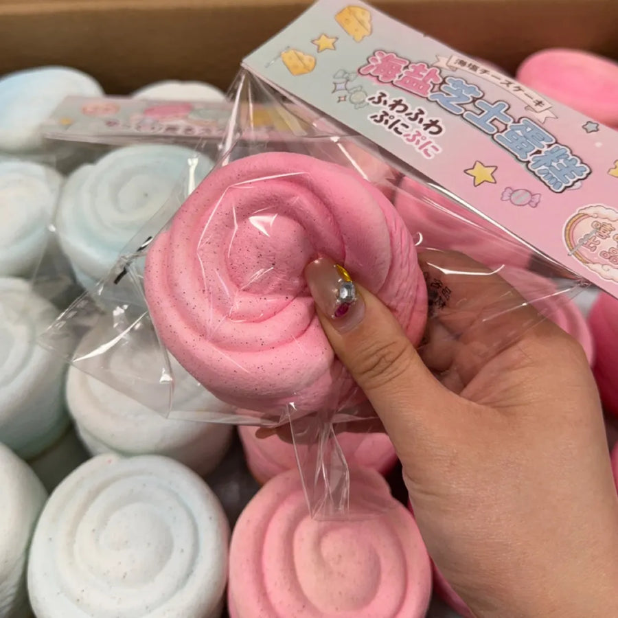 Blue Sea Salt Cheesecake Squishy
