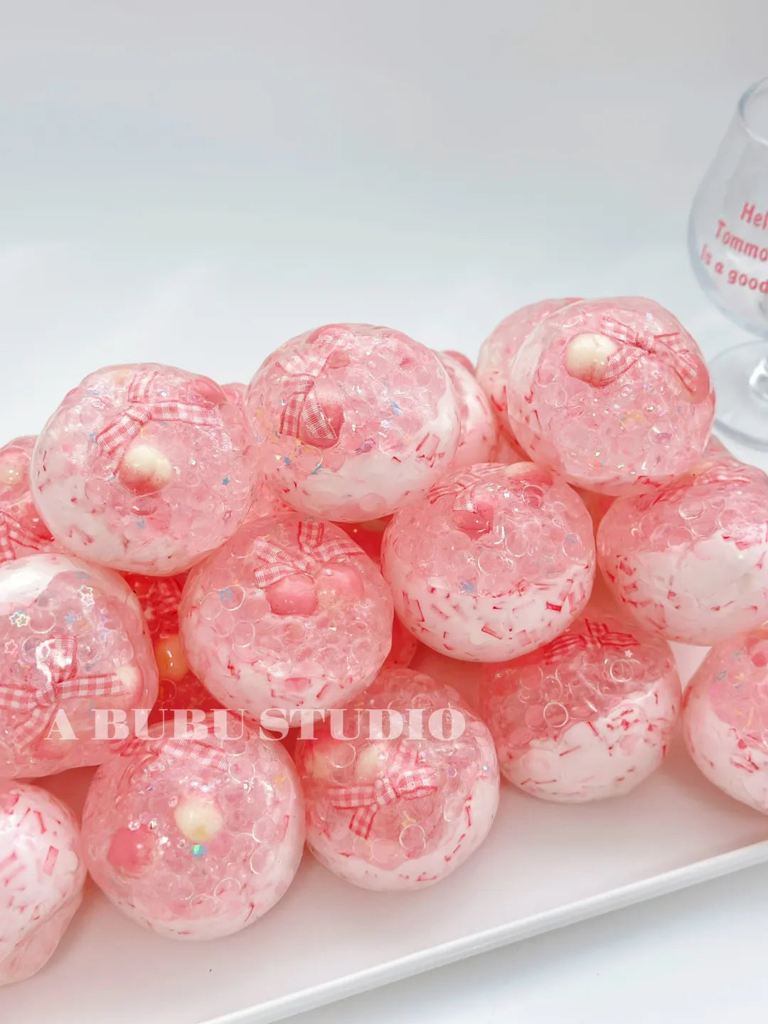 Summer Peach Vaseline Squishy Ball