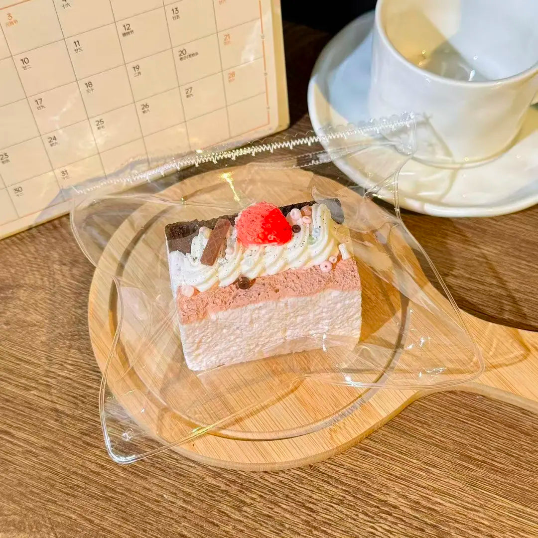 Short Toast Taba Squishy — Strawberry Cream detail 2