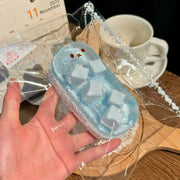 Jelly Muscle Bunny Taba Squishy — Ice Blue detail 3