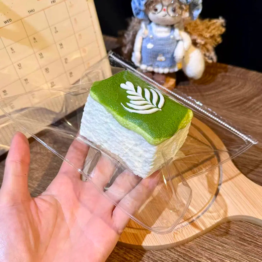Matcha Latte Art Toast Taba Squishy — One Style detail 3