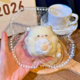 Flocked Fried Egg Cat Taba Squishy — One Style detail 4