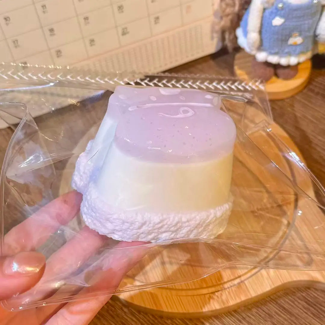 Cow Pudding Taba Squishy — Taro Purple detail 3