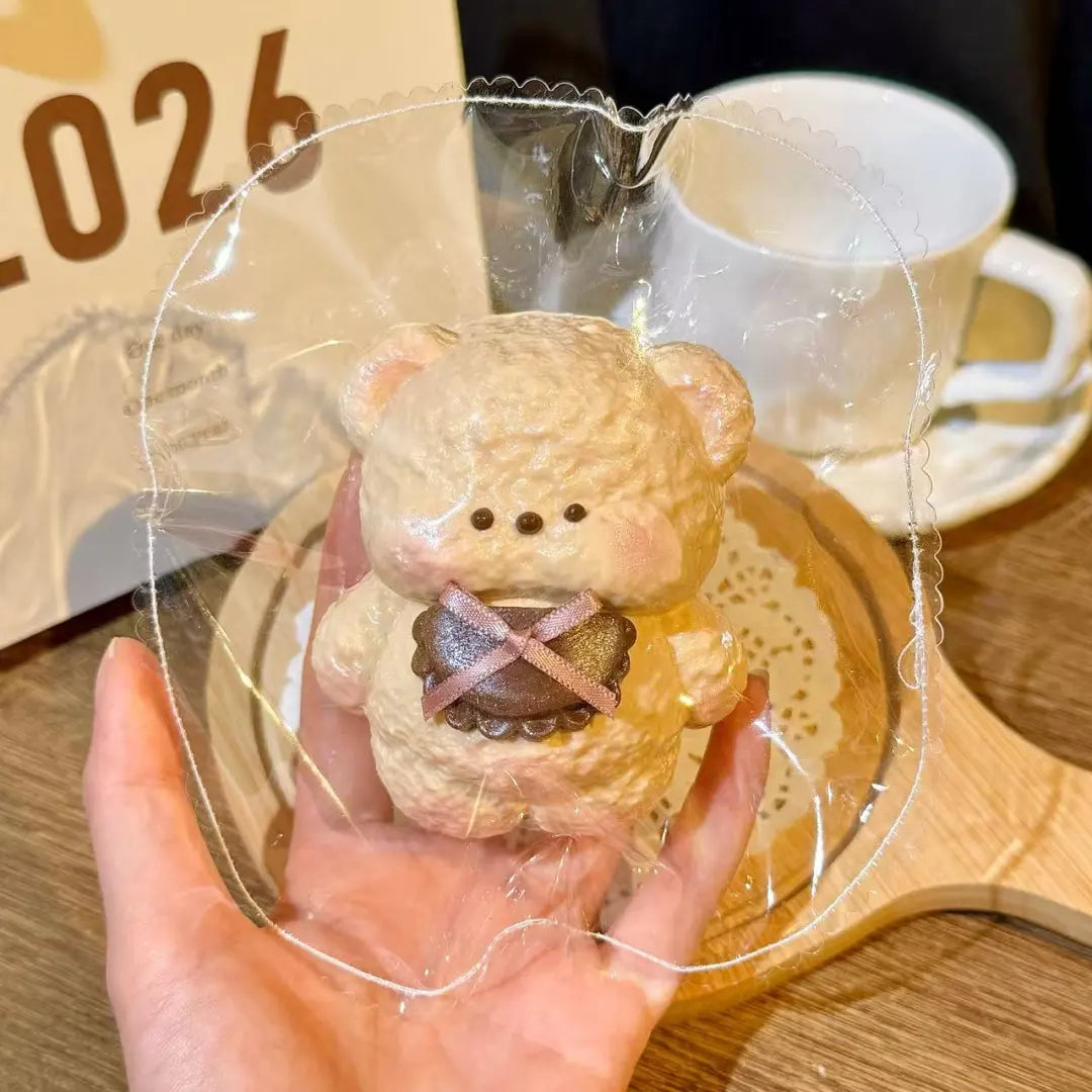 Bib Bear Taba Squishy — Dark Chocolate detail 2