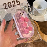 Jelly Muscle Bunny Taba Squishy — Berry Pink detail 3