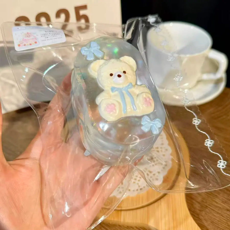 Glitter Bow Bear Taba Squishy — One Style detail 2