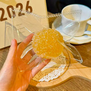 Shaved Ice Daifuku Taba Squishy — Yellow detail 2