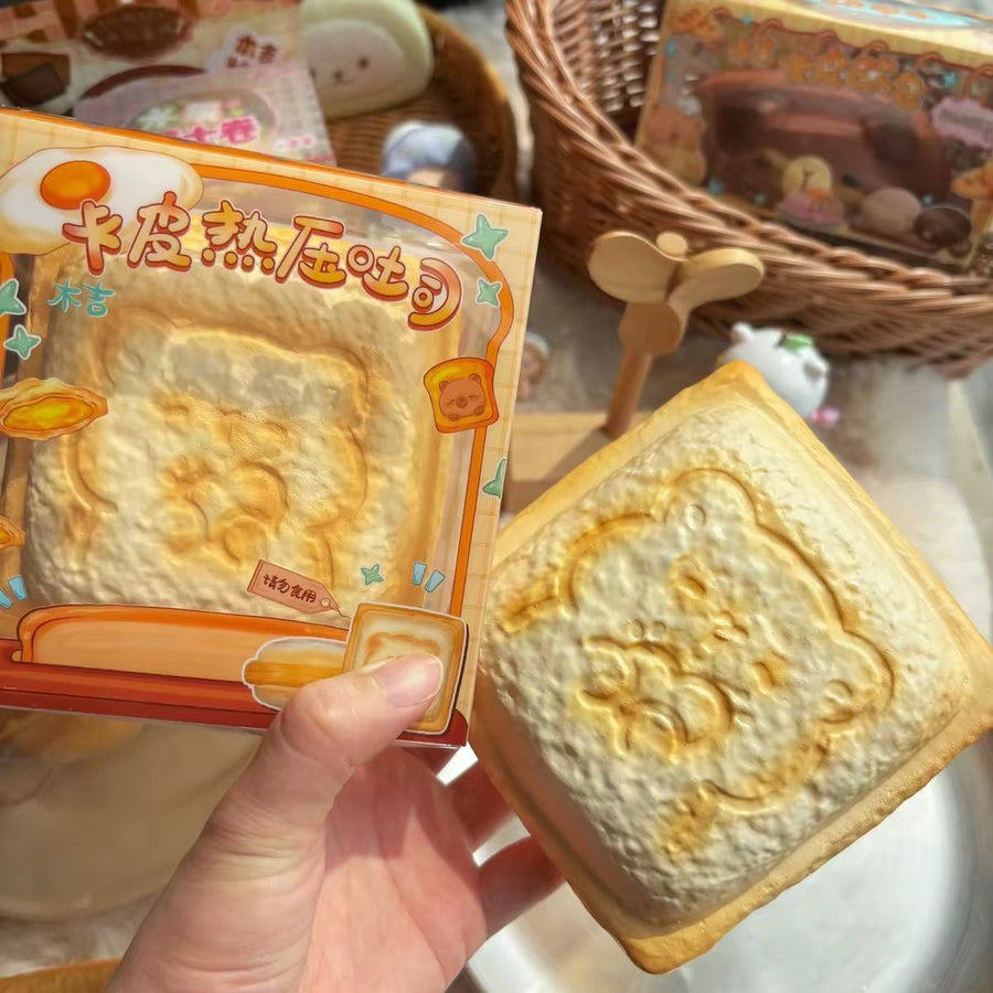 Capybara Panini Toast Squishy — supplier original 4