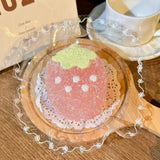 Shaved Ice Strawberry Layer Cake Taba Squishy — Strawberry Pink detail 2