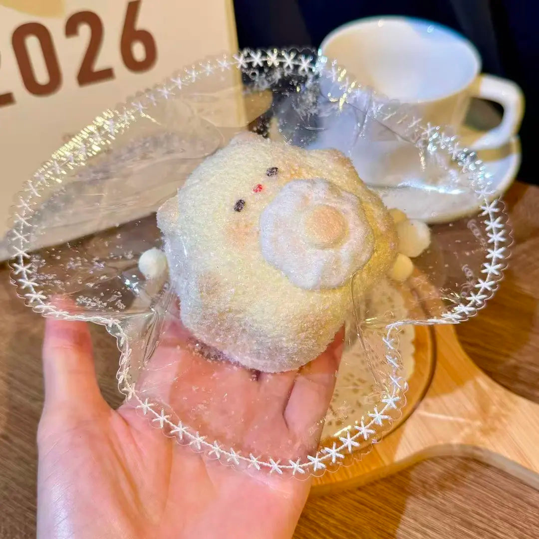 Flocked Fried Egg Cat Taba Squishy — One Style detail 3