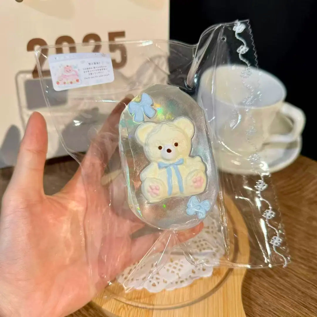 Glitter Bow Bear Taba Squishy — One Style detail 3