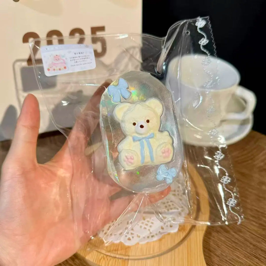 Glitter Bow Bear Taba Squishy — One Style detail 3