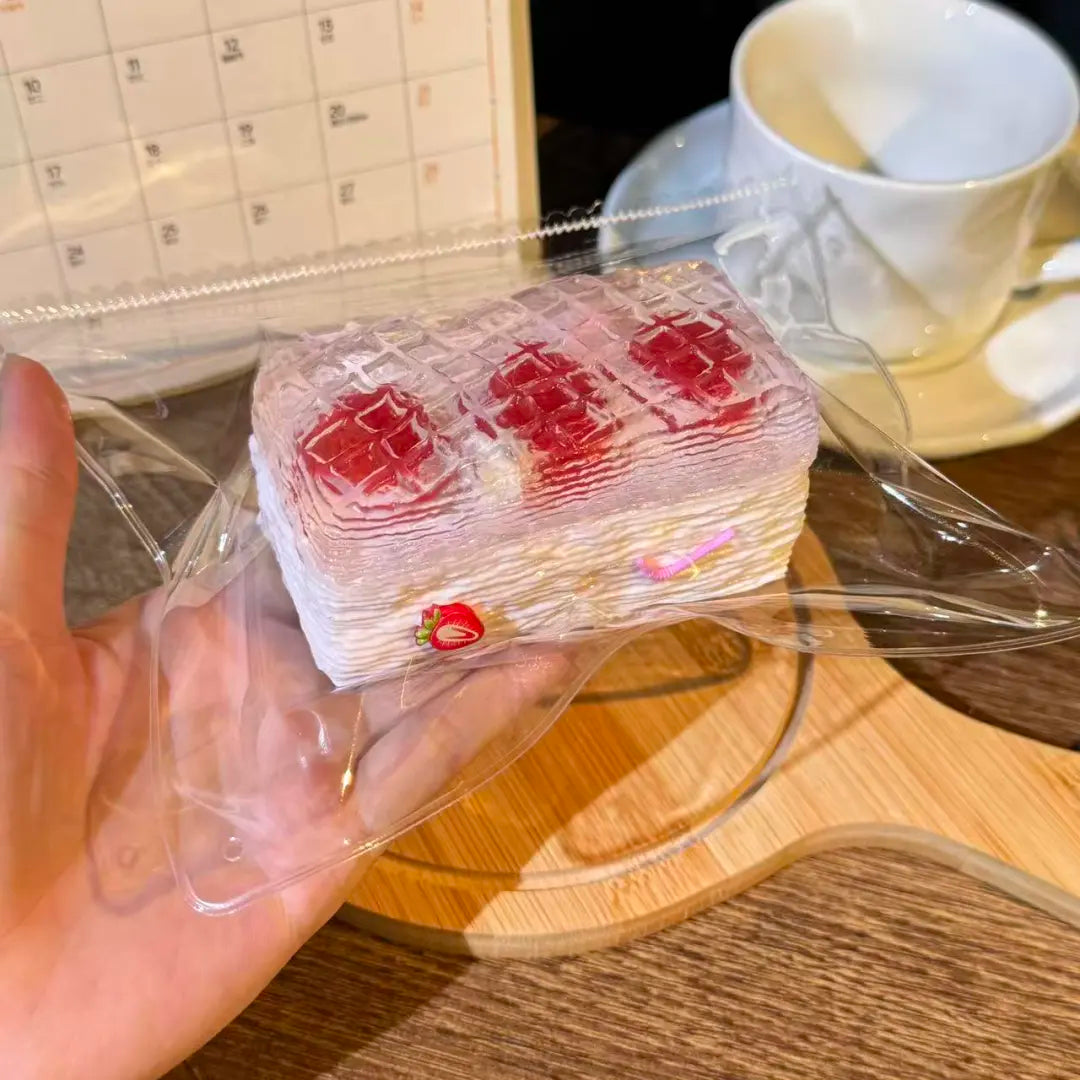 Strawberry Jelly Toast Taba Squishy — One Style detail 3
