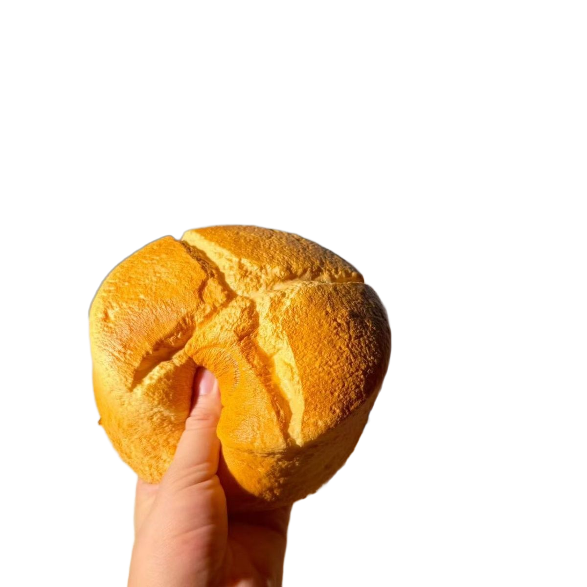 Milk Chiffon Cake Squishy held in hand