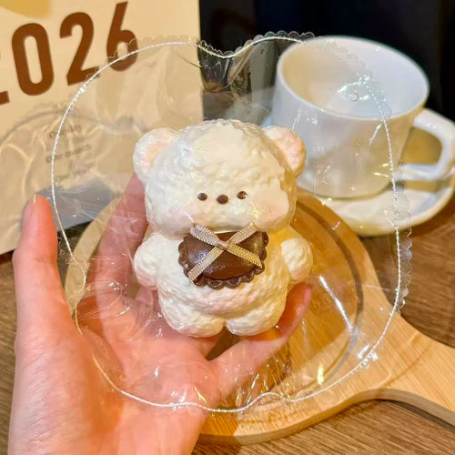 Cream — Bib Bear Taba Squishy