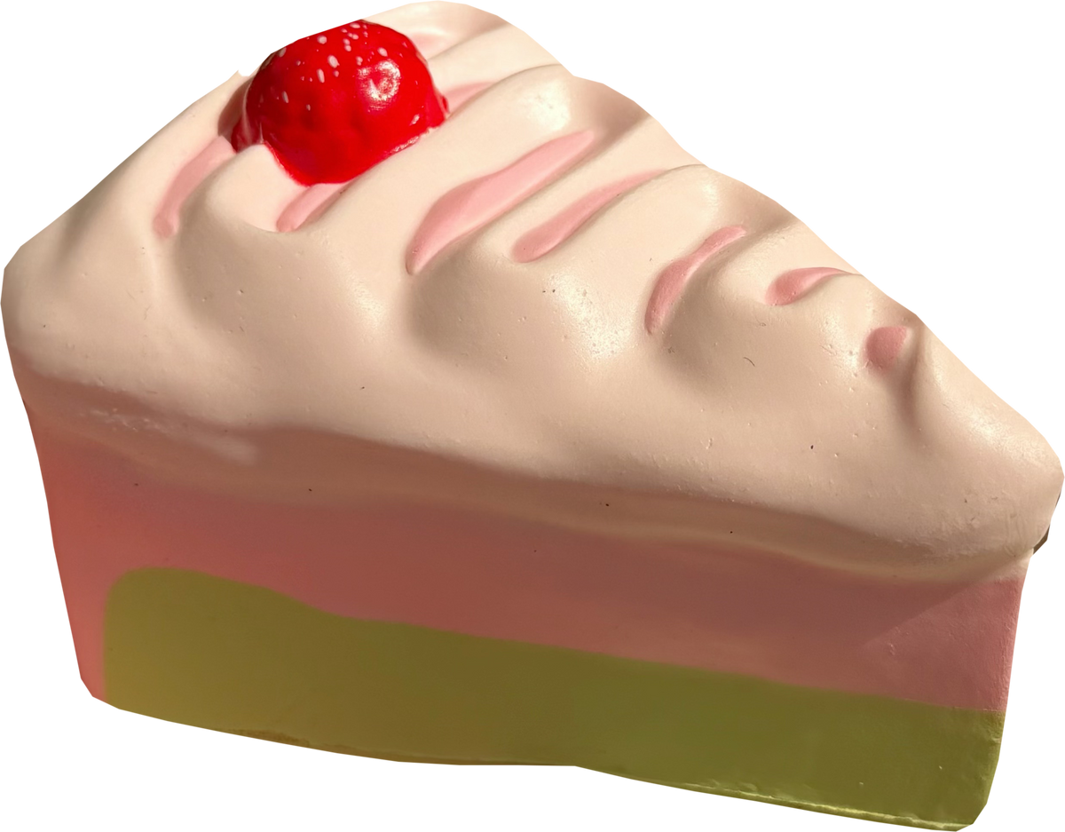 Raspberry Cake Slice Squishy — product photograph