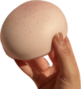 Soft Bun Squishy — strawberry soft cheese bun held in hand