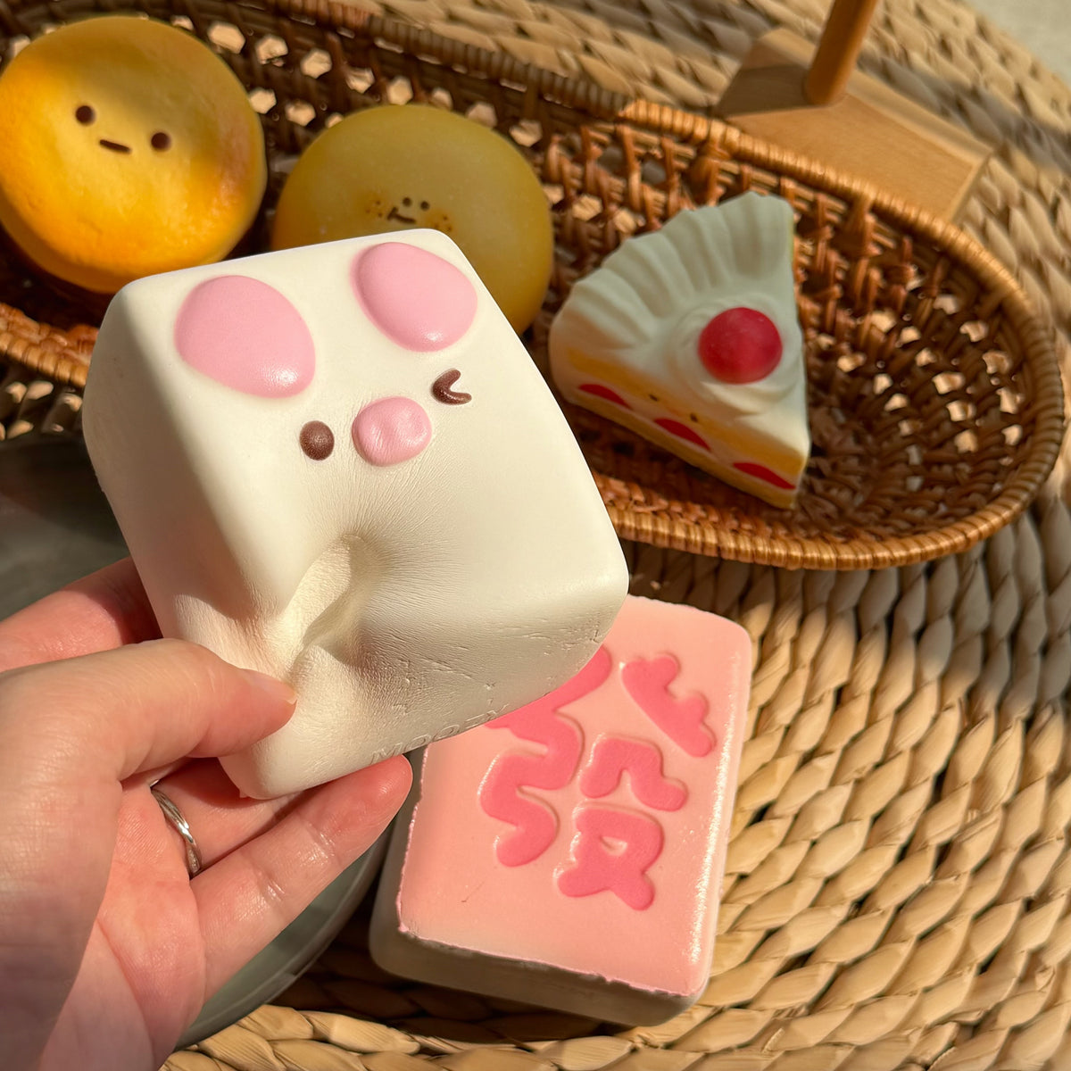 Lucky Pig Mahjong Tile Squishy — product photograph