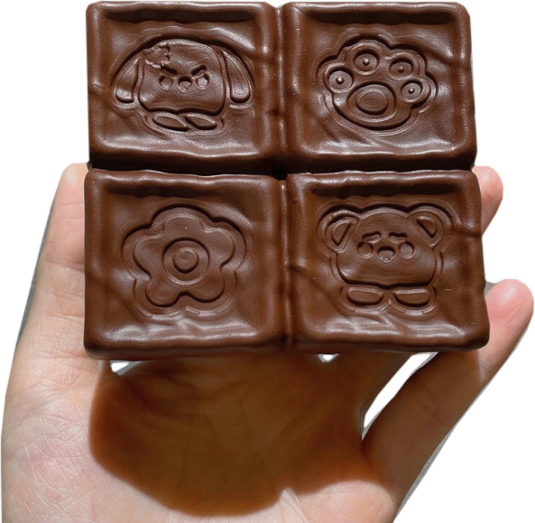 Chocolate Bread Squares Squishy — product photograph