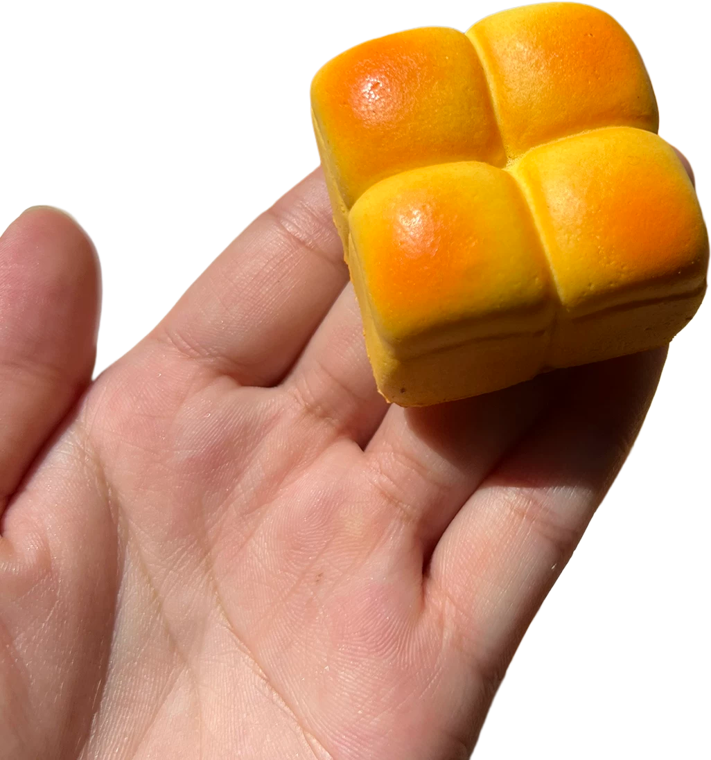 Four-Bun Loaf Squishy — product photograph