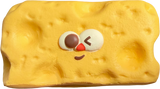Winking Cheese Block Squishy — product photograph