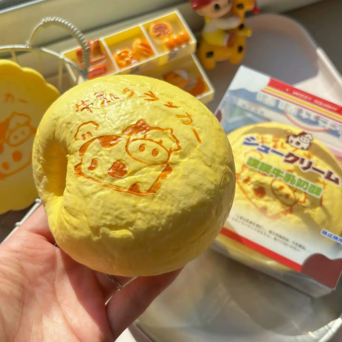 Cow Milk Bun Squishy — product photograph