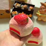 Strawberry Cream Roll Squishy — product photograph