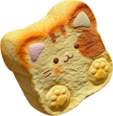Hungry Cat Toast Squishy — product photograph