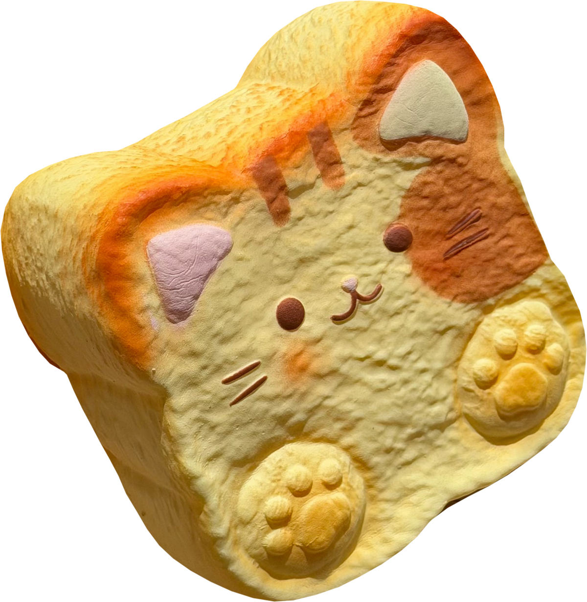Hungry Cat Toast Squishy — product photograph