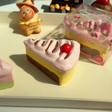 Raspberry Cake Slice Squishy — product photograph