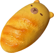Capybara Baguette Squishy — product-only cutout