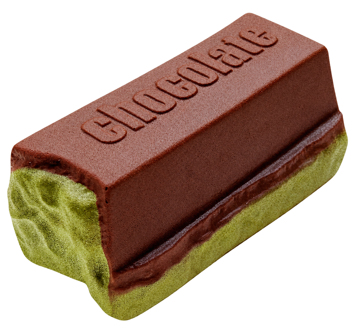 Matcha Chocolate Bar Squishy — product photograph