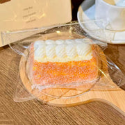 One Style — Flocked Cream Thick Toast Taba Squishy
