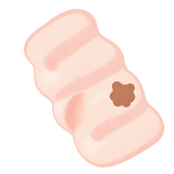 Strawberry Cream Bar Squishy — PLM-SR-01DF5F4BD374900D — Hand-painted illustration