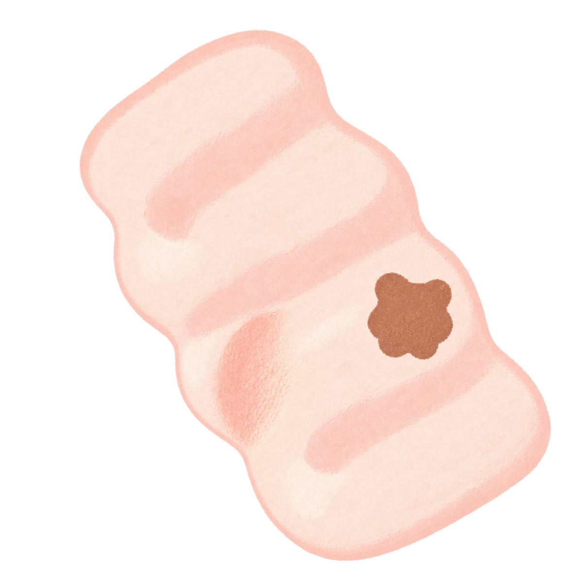 Strawberry Cream Bar Squishy — PLM-SR-01DF5F4BD374900D — Hand-painted illustration