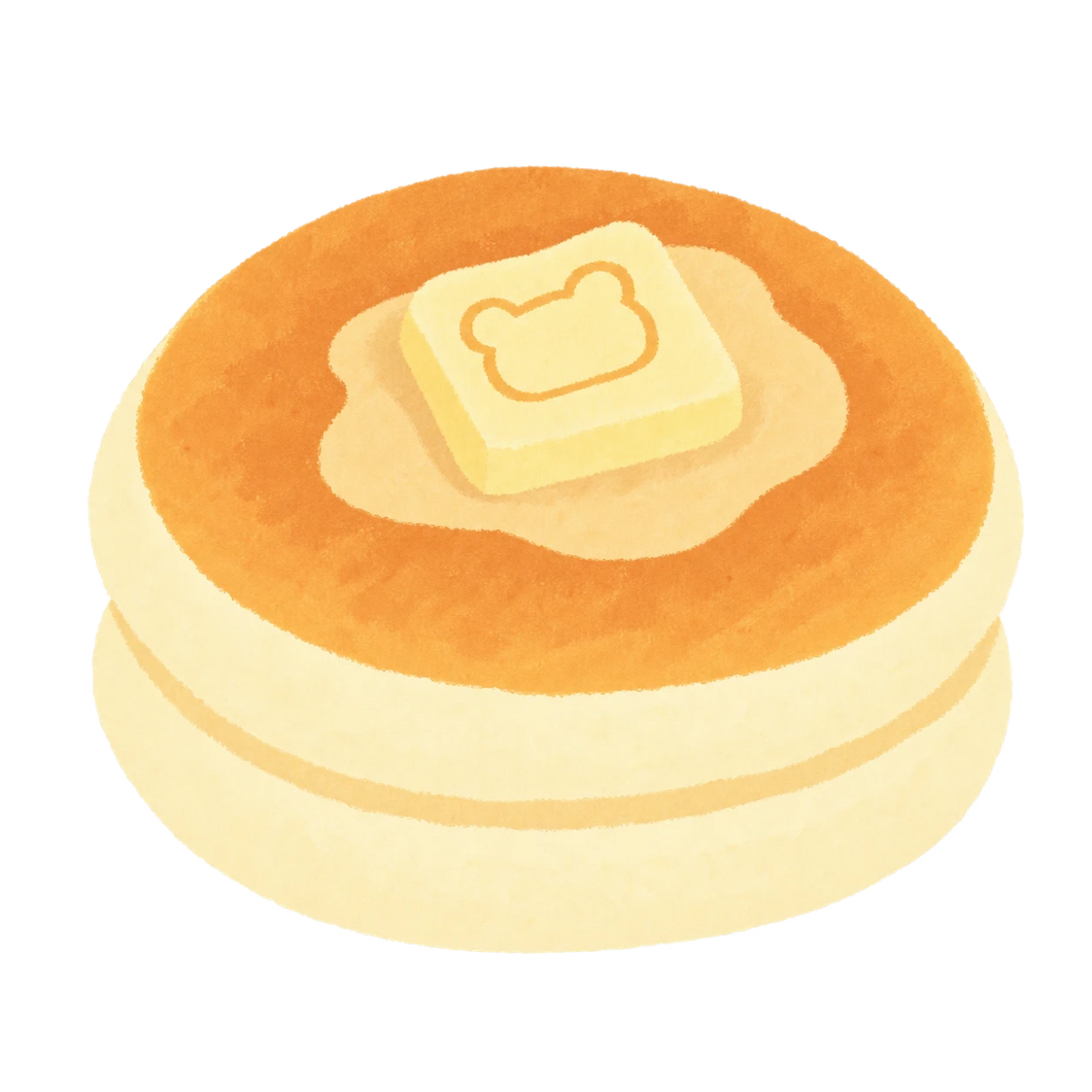 Bear Pancake Squishy — PLM-SR-04BF65623DC6B151 — Hand-painted illustration