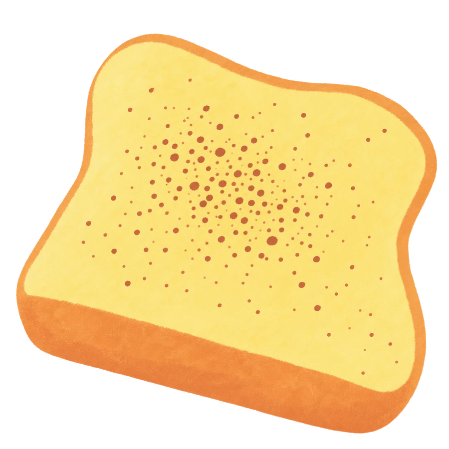Toast Loaf Squishy — PLM-SR-062168335B46A6C4 — Hand-painted illustration