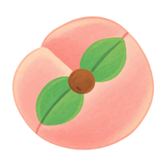 Snow Peach Squishy — PLM-SR-126AA0D63EA909E7 — Hand-painted illustration