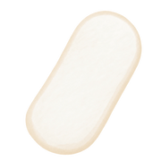 Rice Cake Bar Squishy — PLM-SR-1582CFF2B8808CD4 — Hand-painted illustration