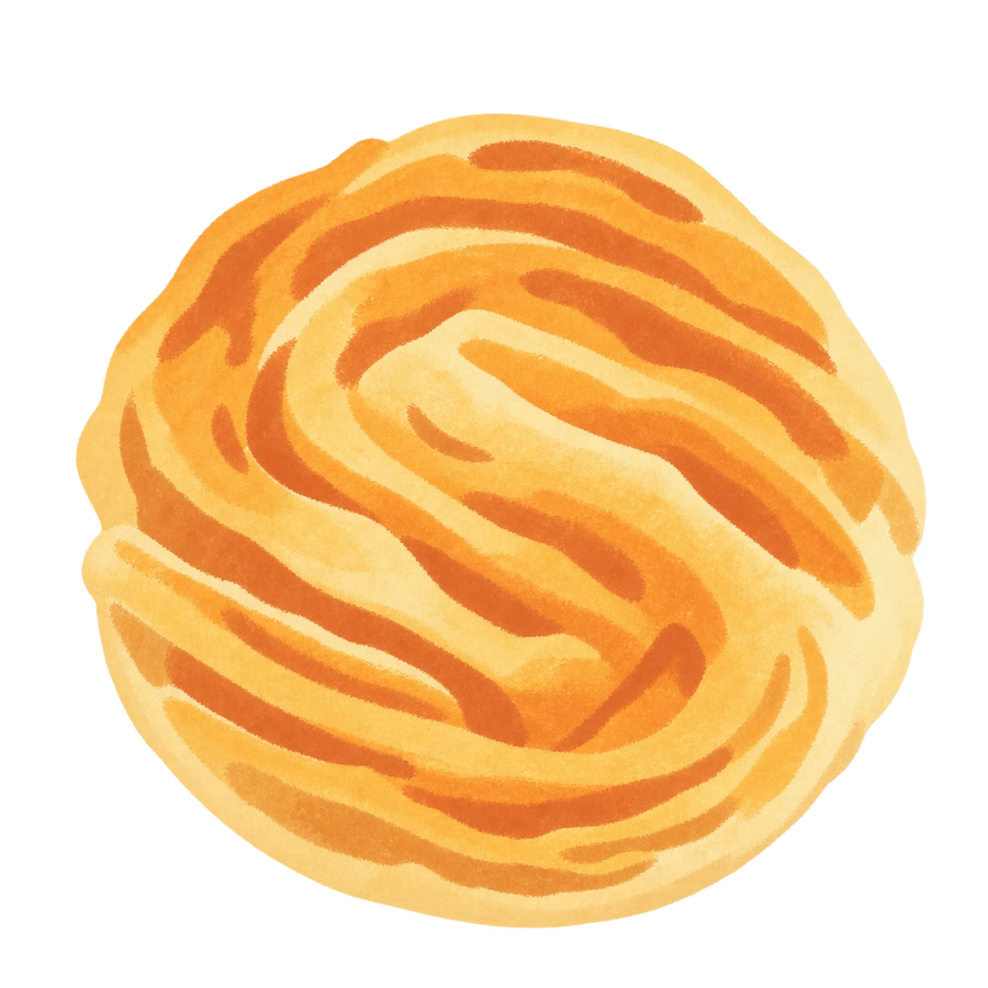 Danish Swirl Squishy — PLM-SR-17A073B1D427F642 — Hand-painted illustration