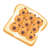 Capybara Toast Squishy — PLM-SR-17E02ED24A926271 — Hand-painted illustration