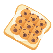 Capybara Toast Squishy — PLM-SR-17E02ED24A926271 — Hand-painted illustration